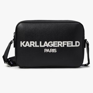 Karl Lagerfeld Black Maybelle Camera Crossbody Bag